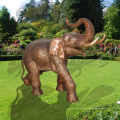 decoración de jardín de alta calidad escultura de elefante de bronce de gran tamaño